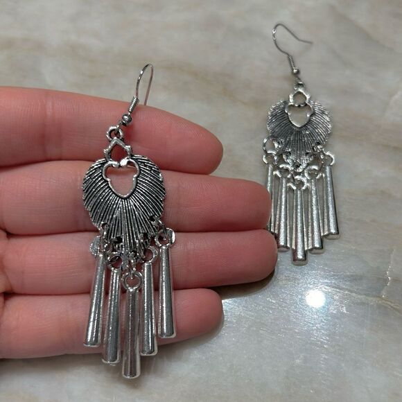 bohemian drop earrings A374 - Picture 4 of 4